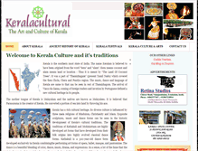 Tablet Screenshot of keralacultural.com